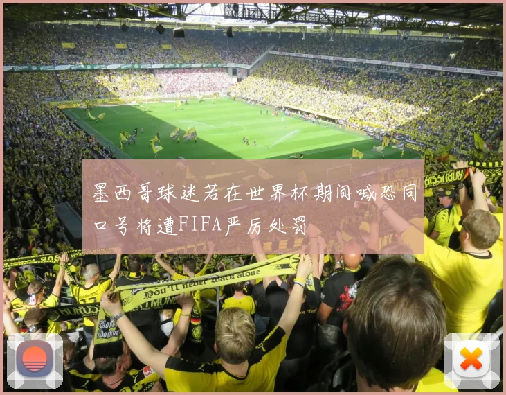 墨西哥球迷若在世界杯期间喊恐同口号将遭FIFA严厉处罚